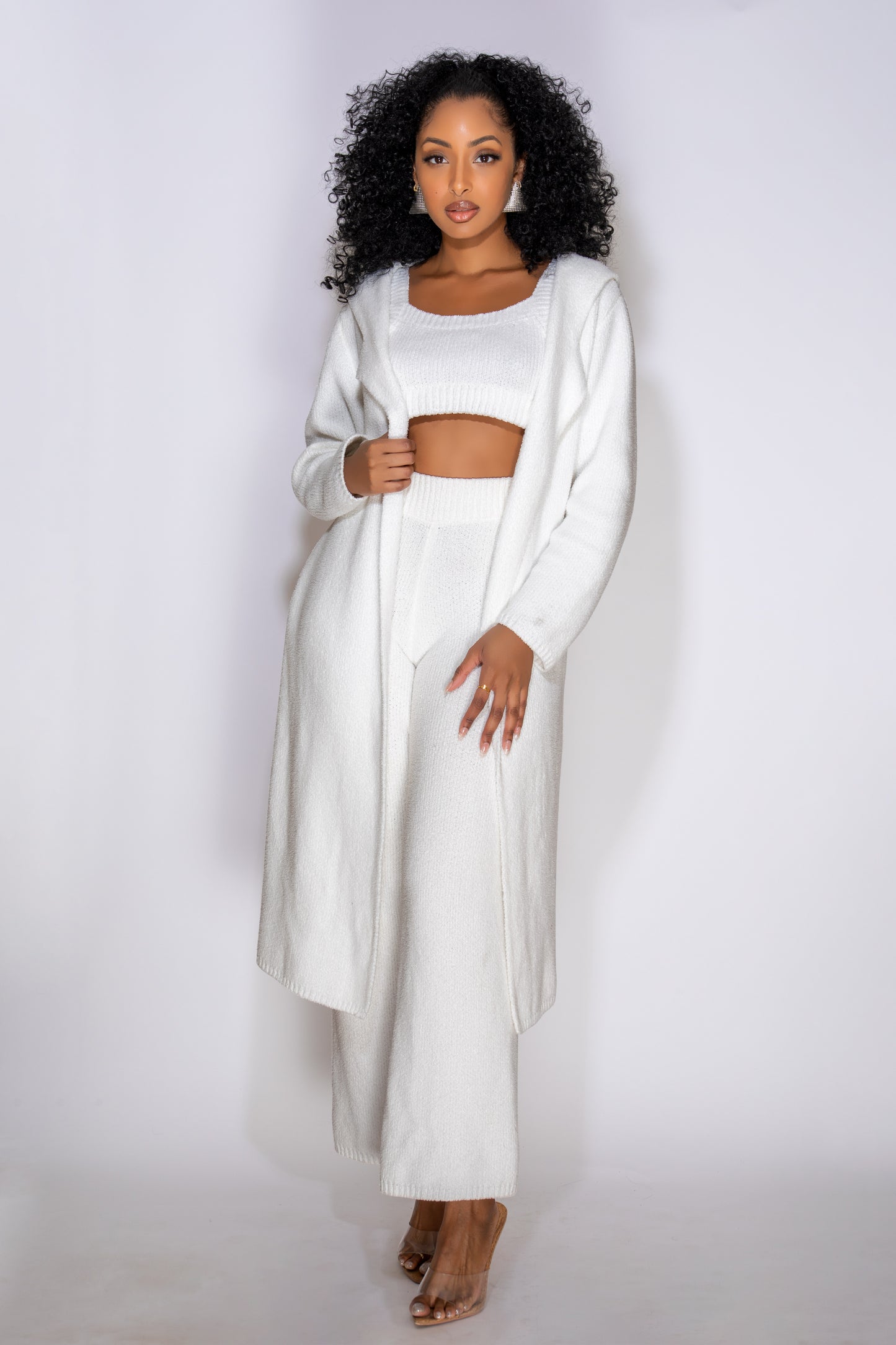 ABA WHITE CARDIGAN