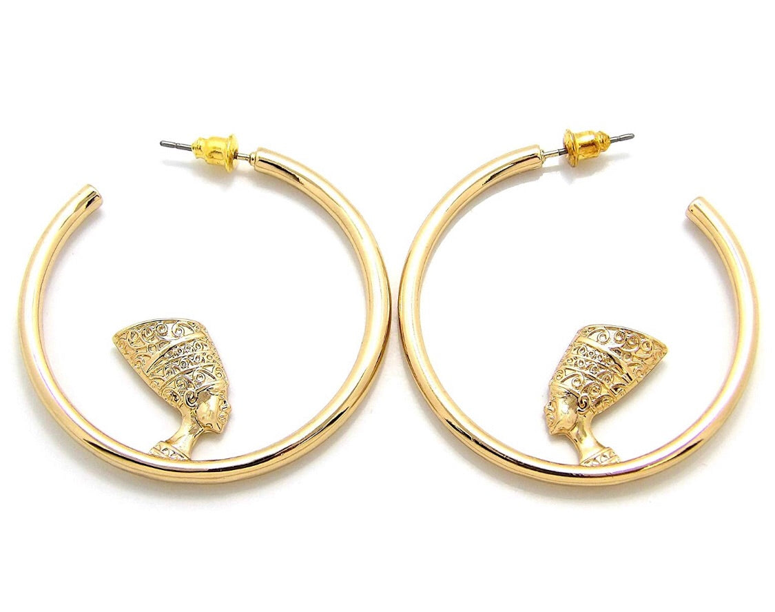 Nefertiti hoop earrings – MIANIK - Main Image