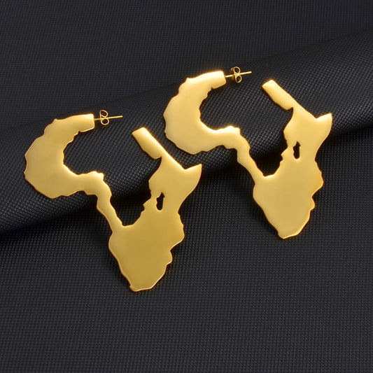 AFRICA MAP EARRINGS