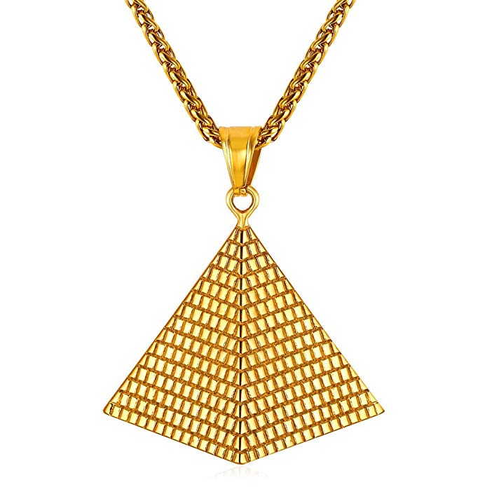 PYRAMID Egyptian gold necklace - MIANIK