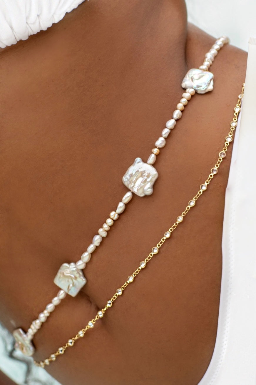 PEARL GEM WAIST CHAIN BEADS