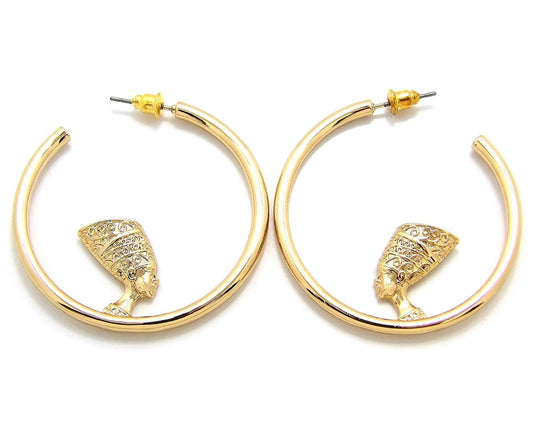 Nefertiti hoop earrings - MIANIK