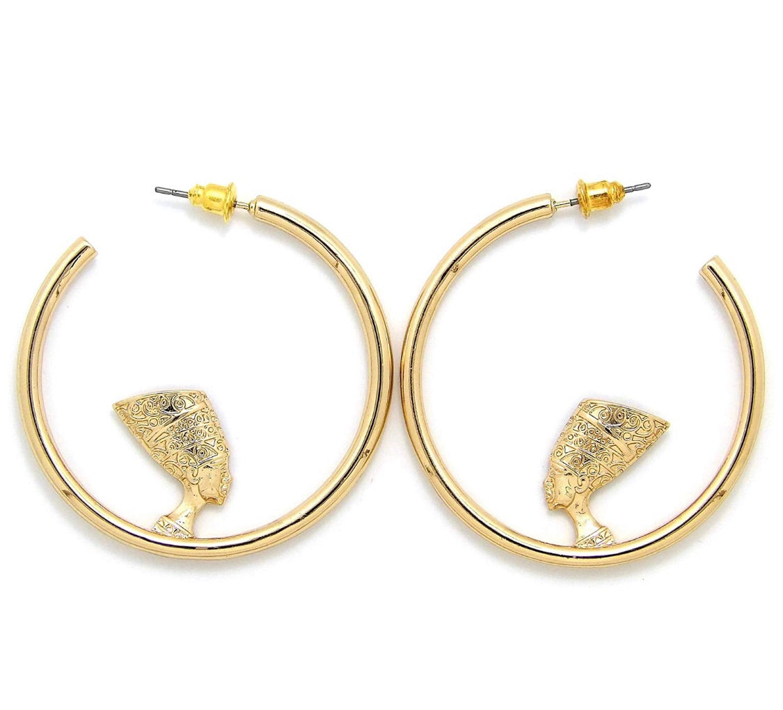 Nefertiti hoop earrings - MIANIK