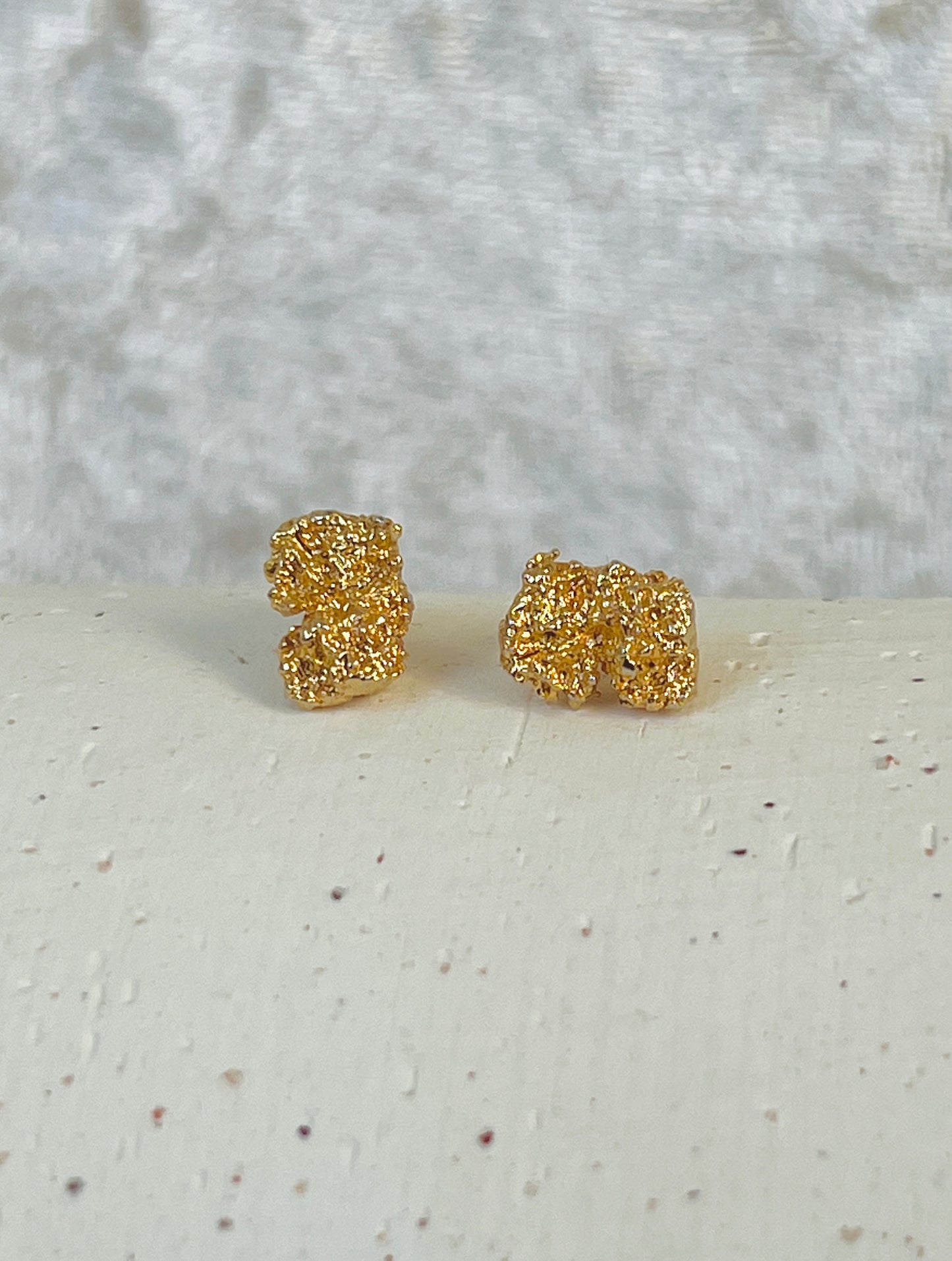 GOLD NUGGET STUDS
